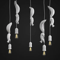 Playful Hanging Pendant Light -  Squirlune