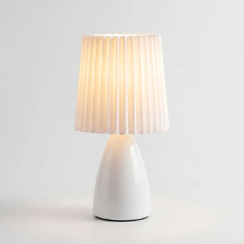 Pleated Fabric Shade Table Lamp -  Lumeplé