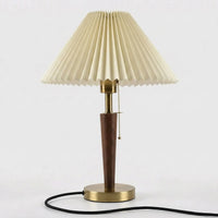 Pleated Shade Retro Table Lamp -  Plyssera