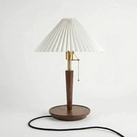 Pleated Shade Retro Table Lamp -  Plyssera
