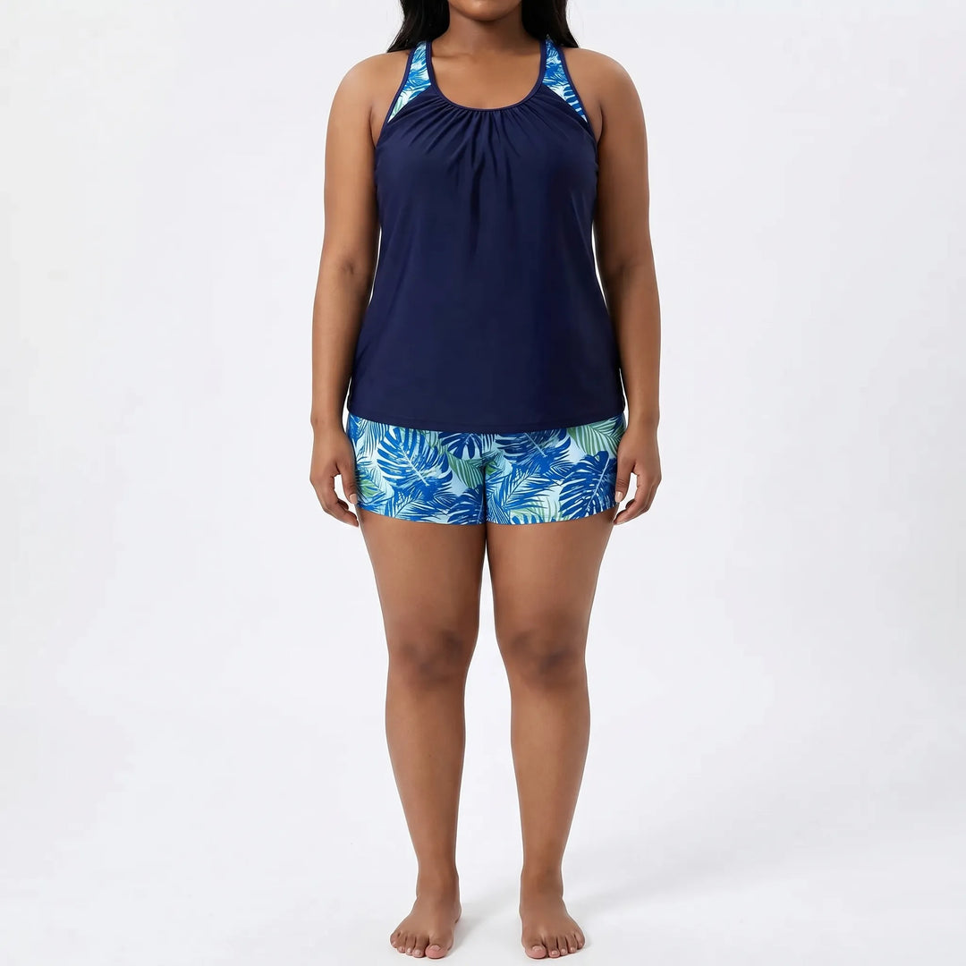 Plus Size Bikini Damen Mit Tropical-Print - Raquel