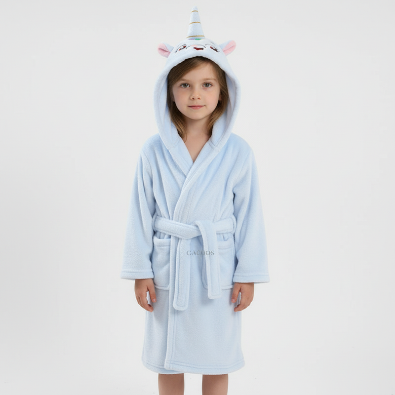 Plüschiger Kindermorgenmantel - CozyWrap
