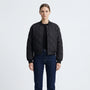 Quilted Cropped Bomber Jacket - Marcella