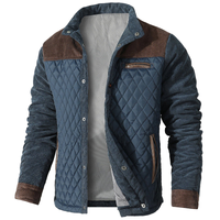 Quilted Front Panel Men's Jacket - Kenneth