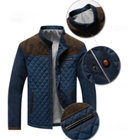 Quilted Front Panel Men's Jacket - Kenneth