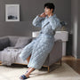 Quilted Three-Layer Long Dressing Gown - Wade