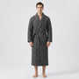 Quilted Three-Layer Long Dressing Gown - Wade