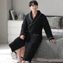 Quilted Three-Layer Long Dressing Gown - Wade