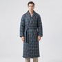 Quilted Three-Layer Long Dressing Gown - Wade