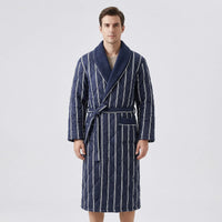 Quilted Three-Layer Long Dressing Gown - Wade