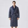 Quilted Three-Layer Long Dressing Gown - Wade