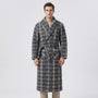 Quilted Three-Layer Long Dressing Gown - Wade