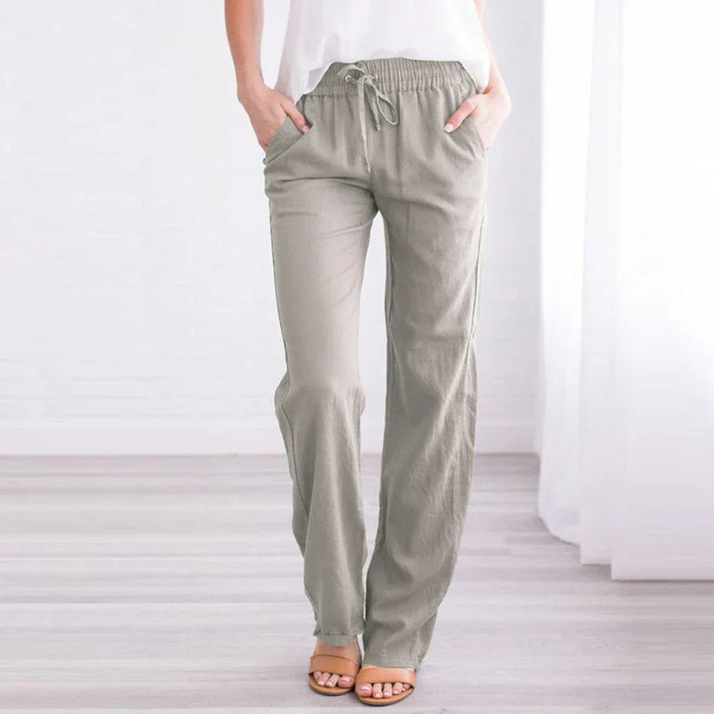 Relaxed-Fit Women's Trousers With Drawstring - Nettie