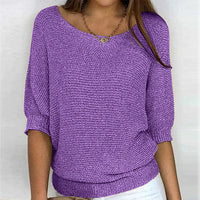 Relaxed Fit Batwing Sleeve Jumper - Janet