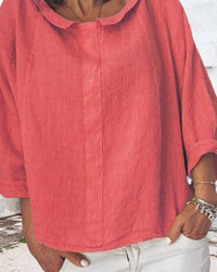 Relaxed Fit Long-Sleeve Blouse - Rosemary