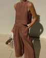 Relaxed Fit Matching Top And Trouser Set - Gina