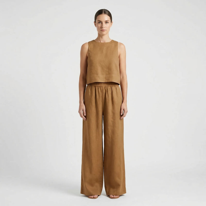 Relaxed Fit Matching Top And Trouser Set - Gina