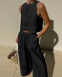 Relaxed Fit Matching Top And Trouser Set - Gina