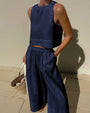 Relaxed Fit Matching Top And Trouser Set - Gina