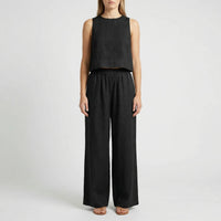 Relaxed Fit Matching Top And Trouser Set - Gina