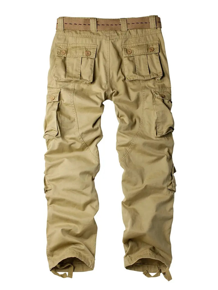 Relaxed Fit Multi-Pocket Cargo Trousers - Shane