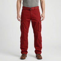Relaxed Fit Multi-Pocket Cargo Trousers - Shane