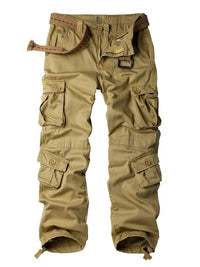 Relaxed Fit Multi-Pocket Cargo Trousers - Shane