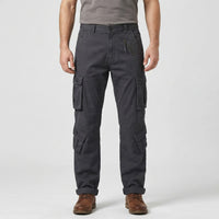 Relaxed Fit Multi-Pocket Cargo Trousers - Shane