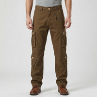 Relaxed Fit Multi-Pocket Cargo Trousers - Shane