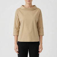 Relaxed Fit Roll-Neck Women's Top - Joanne