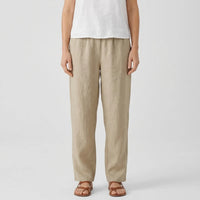 Relaxed Fit Tapered Trousers With Side Pockets - Agnes