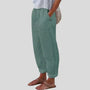 Relaxed Fit Tapered Trousers With Side Pockets - Agnes