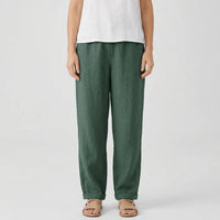 Relaxed Fit Tapered Trousers With Side Pockets - Agnes