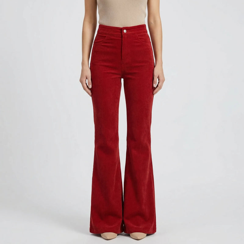Retro-Inspired Flared Women's Trousers - Kristin