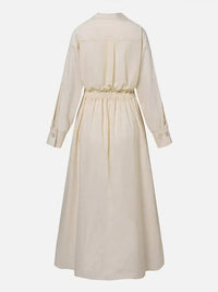 Retro Collar Belted A-Line Dress - Kendra