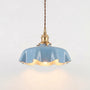 Retro French-Style Pendant Lamp With Scalloped Shade -  Lumettis