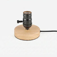 Retro Geometric Wooden Lamp Base -  Lumvorra