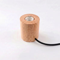 Retro Geometric Wooden Lamp Base -  Lumvorra