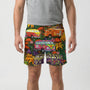 Retro Print Drawstring Swim Shorts - Caleb