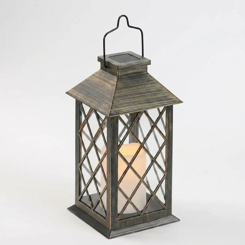 Retro Solar-Powered Candle Lantern -  Solanterra