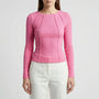 Ribbed Fitted Long Sleeve Crop Top - Kimberly