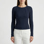 Ribbed Fitted Long Sleeve Crop Top - Kimberly