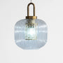 Ribbed Glass Pendant Ceiling Light -  Striolight