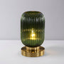 Ribbed Glass Table Lamp - Glintora