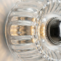 Ribbed Glass Wall-Mounted Light Fitting -  Radivall