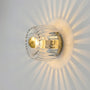 Ribbed Glass Wall-Mounted Light Fitting -  Radivall