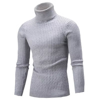 Ribbed Roll-Neck Men's Knitwear - Nicolas