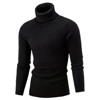 Ribbed Roll-Neck Men's Knitwear - Nicolas