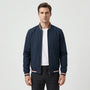 Ribbed Trim Men's Bomber Jacket - Virgil