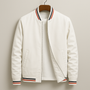 Ribbed Trim Men's Bomber Jacket - Virgil